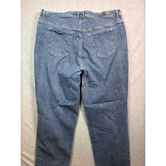 Gloria Vanderbilt Women’s Plus Size 18W Stretch Blue Jeans 38x29 Mom Jeans - Picture 6 of 10